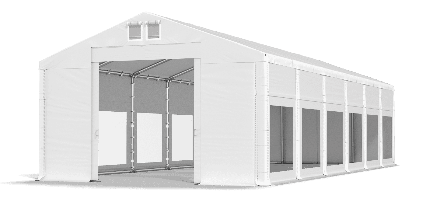 Brána stanu otvorená