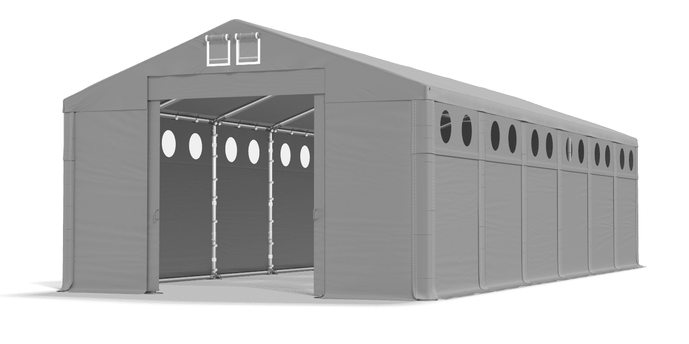 Brána stanu otvorená