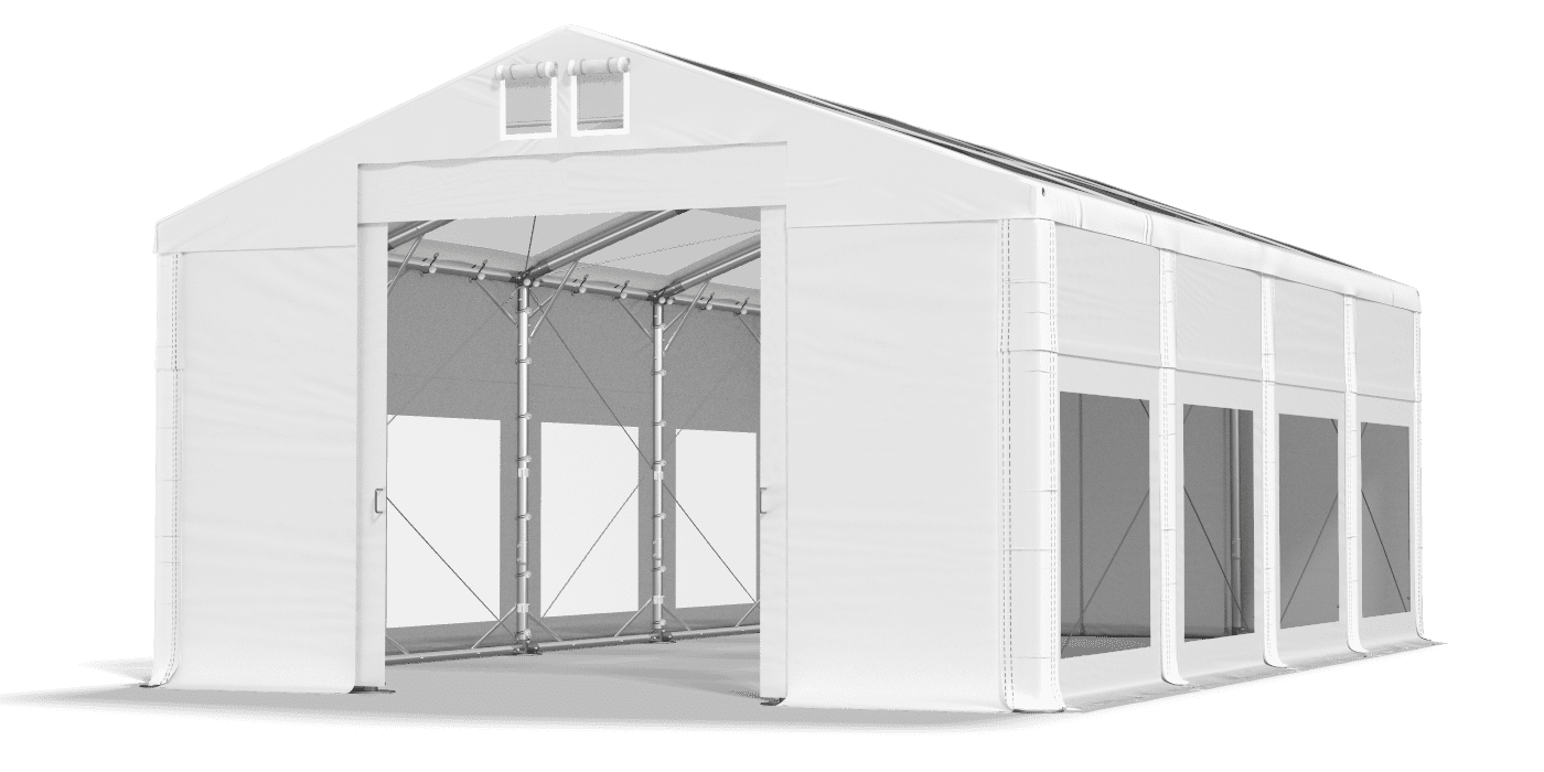 Brána stanu otvorená