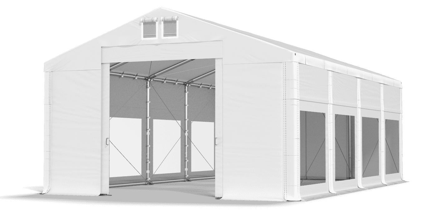 Brána stanu otvorená