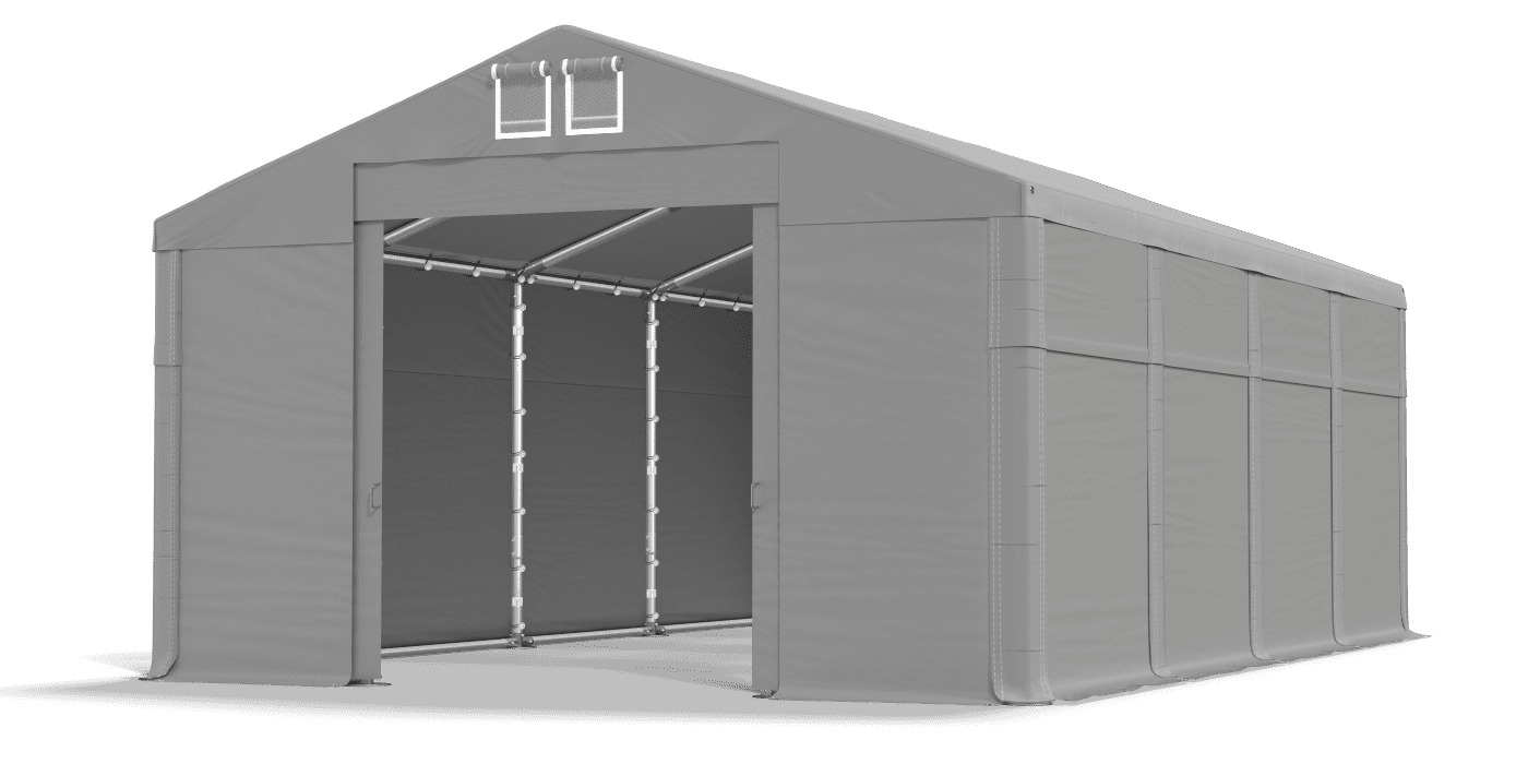 Brána stanu otvorená