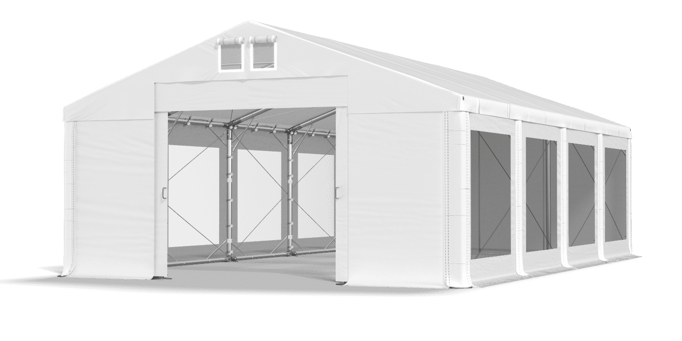 Brána stanu otvorená