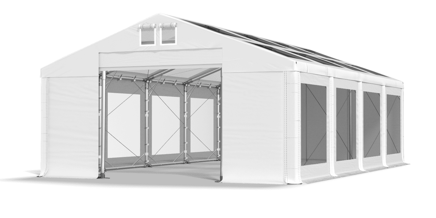 Brána stanu otvorená