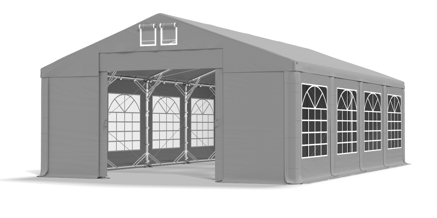 Brána stanu otvorená