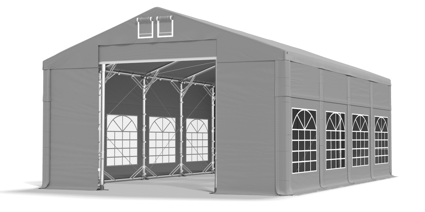 Brána stanu otvorená