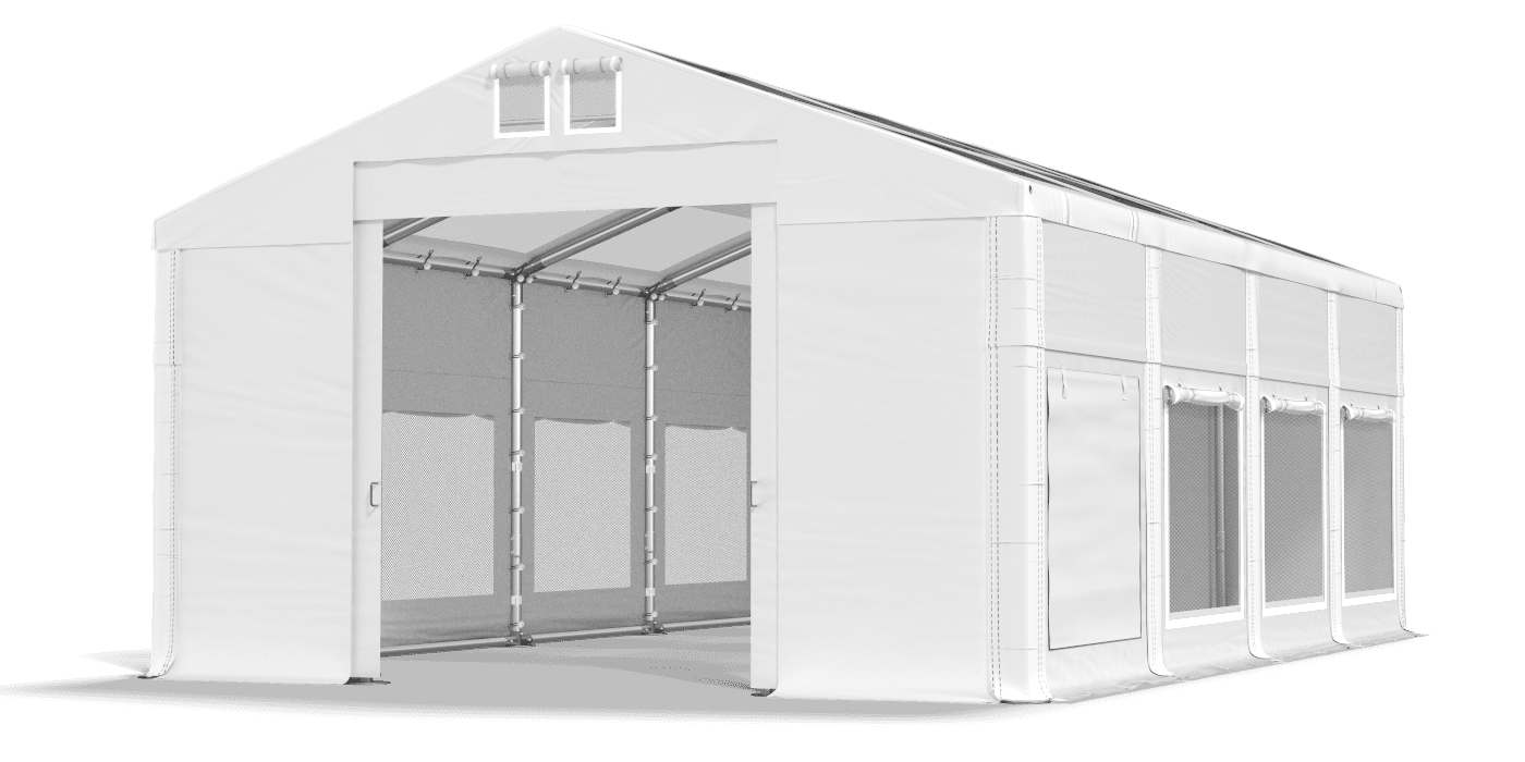 Brána stanu otvorená