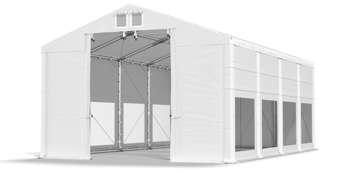 Brána stanu otvorená