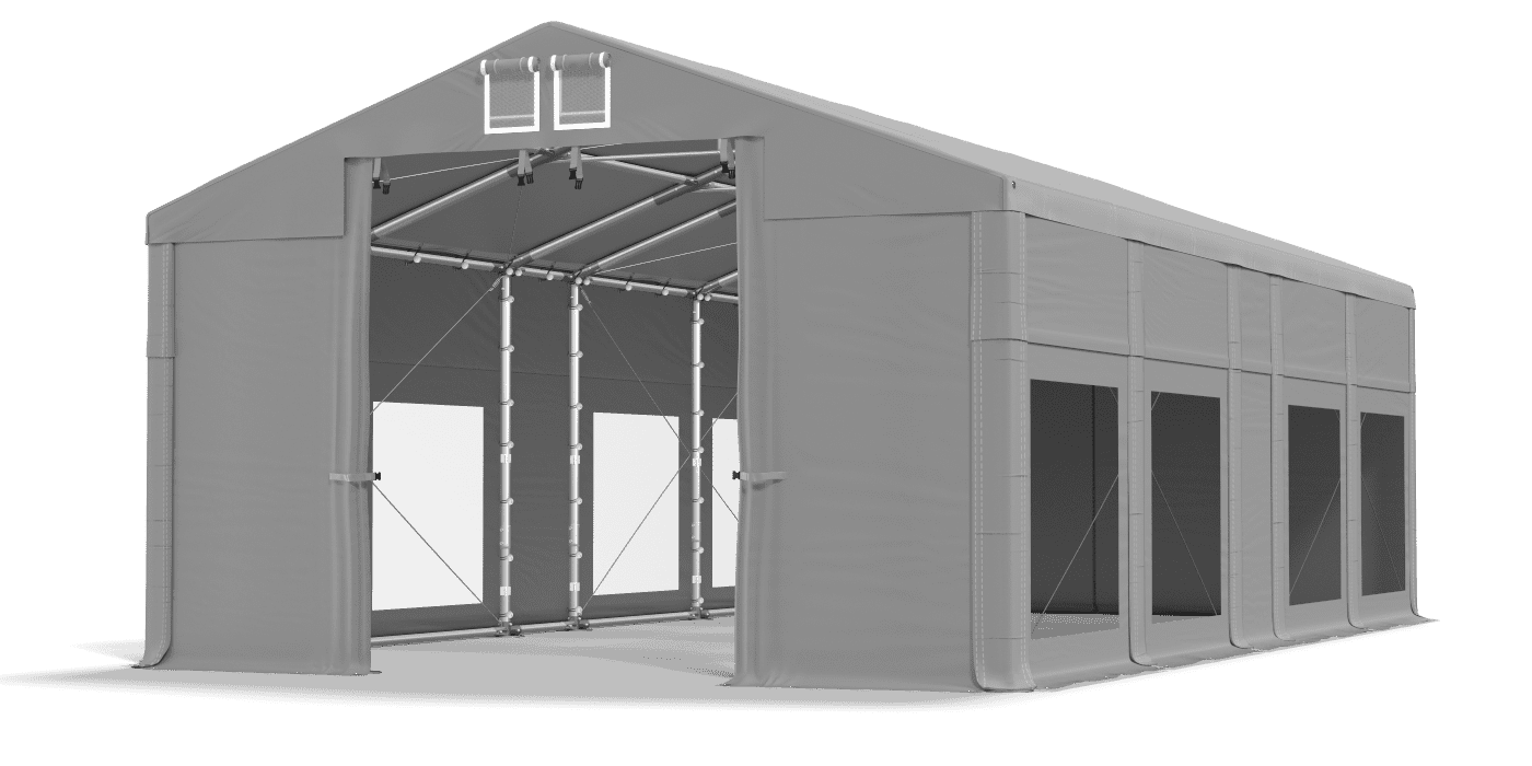 Brána stanu otvorená