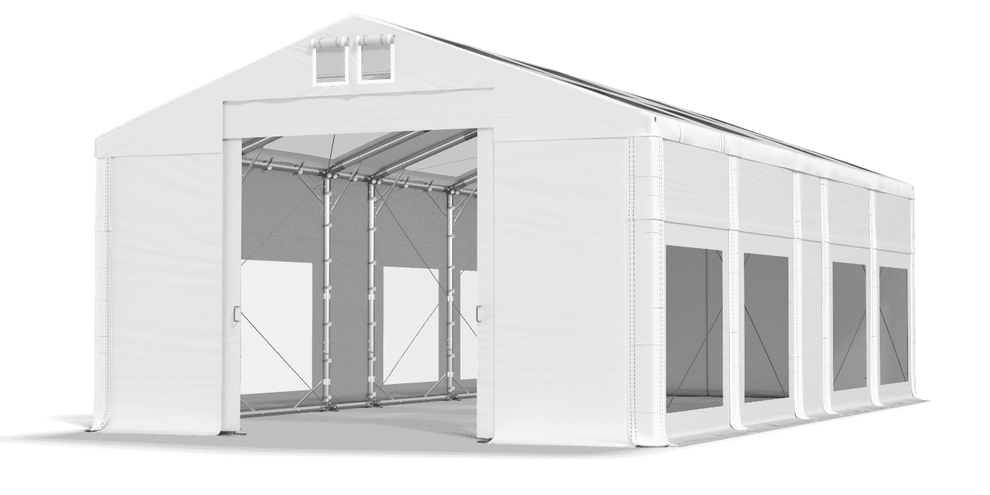 Brána stanu otvorená