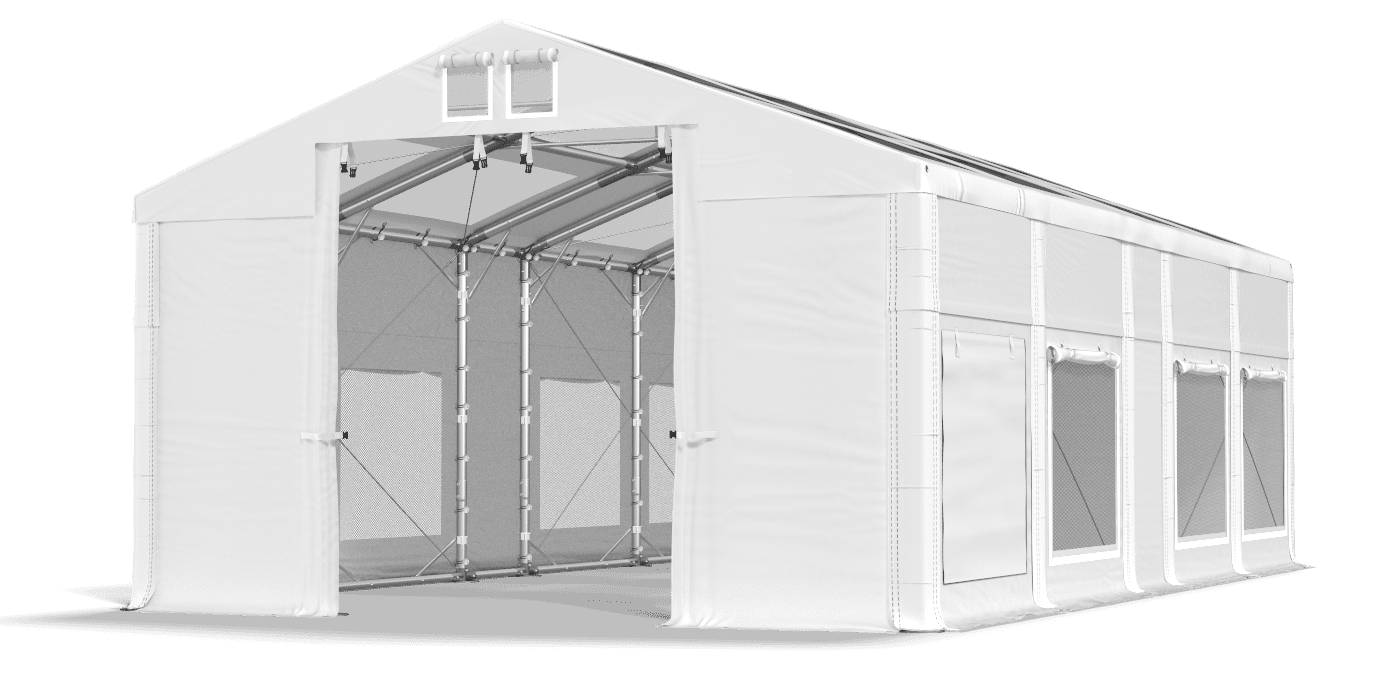 Brána stanu otvorená