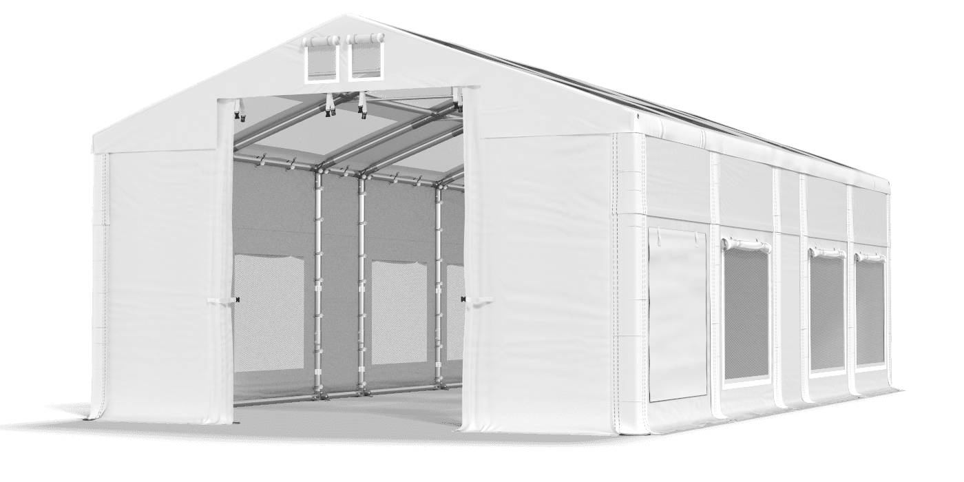 Brána stanu otvorená