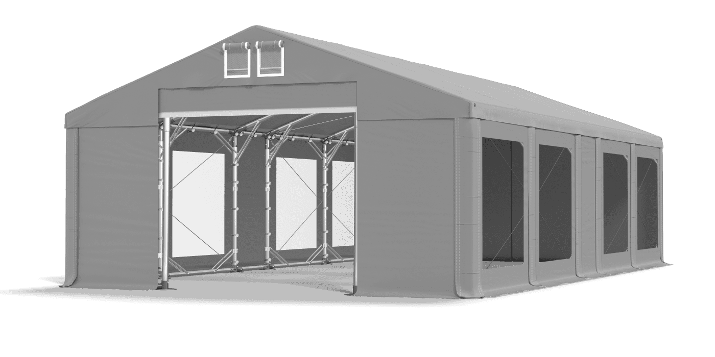 Brána stanu otvorená