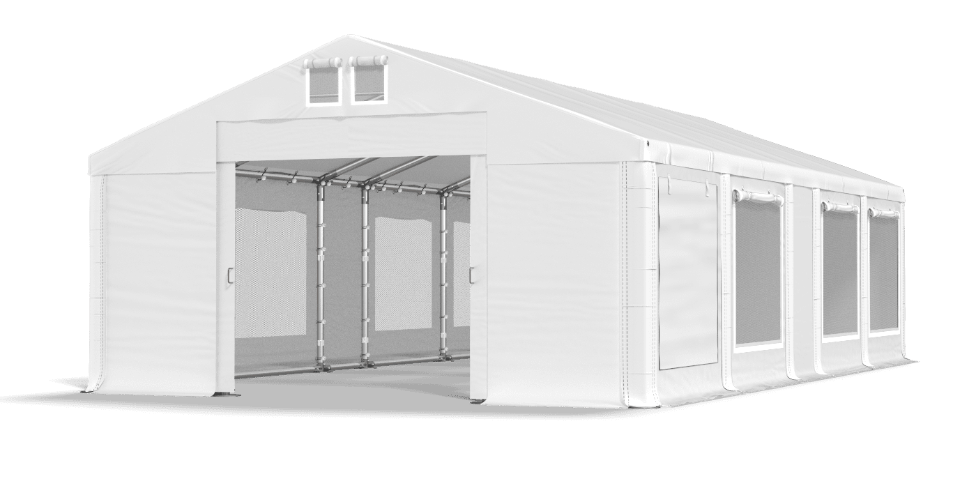 Brána stanu otvorená