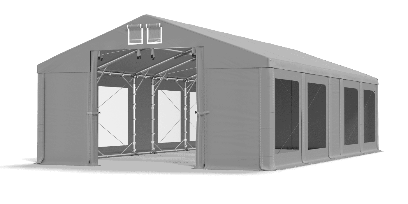 Brána stanu otvorená