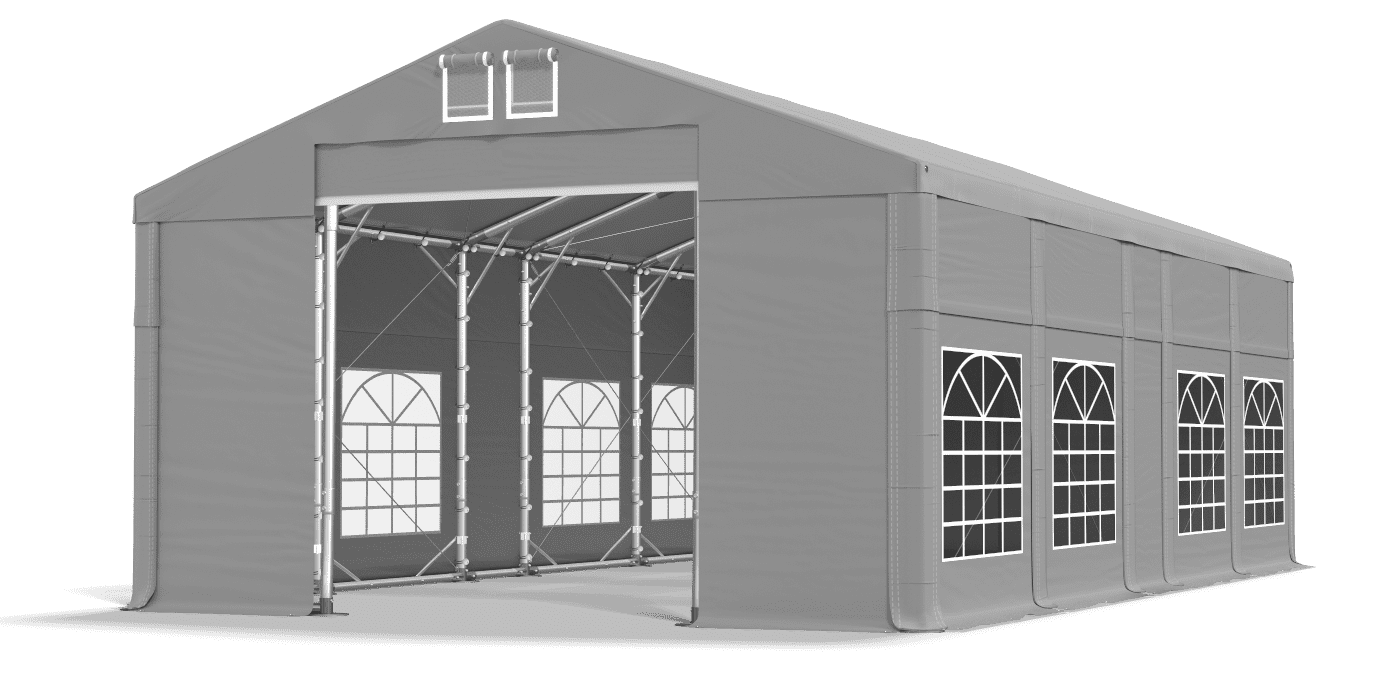 Brána stanu otvorená