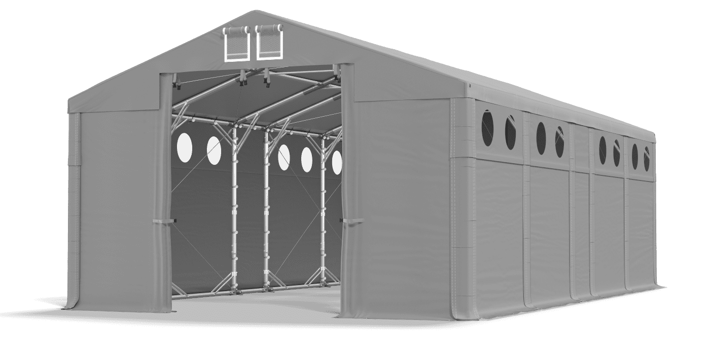 Brána stanu otvorená