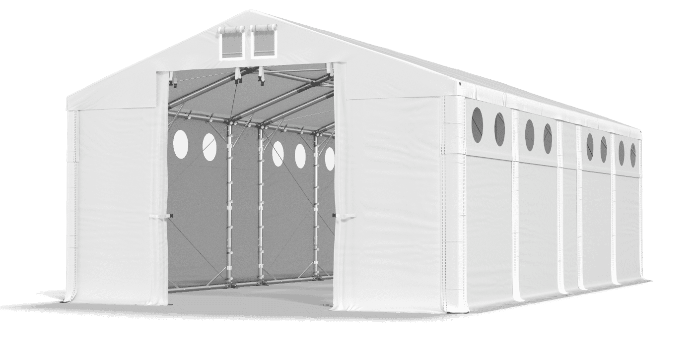 Brána stanu otvorená