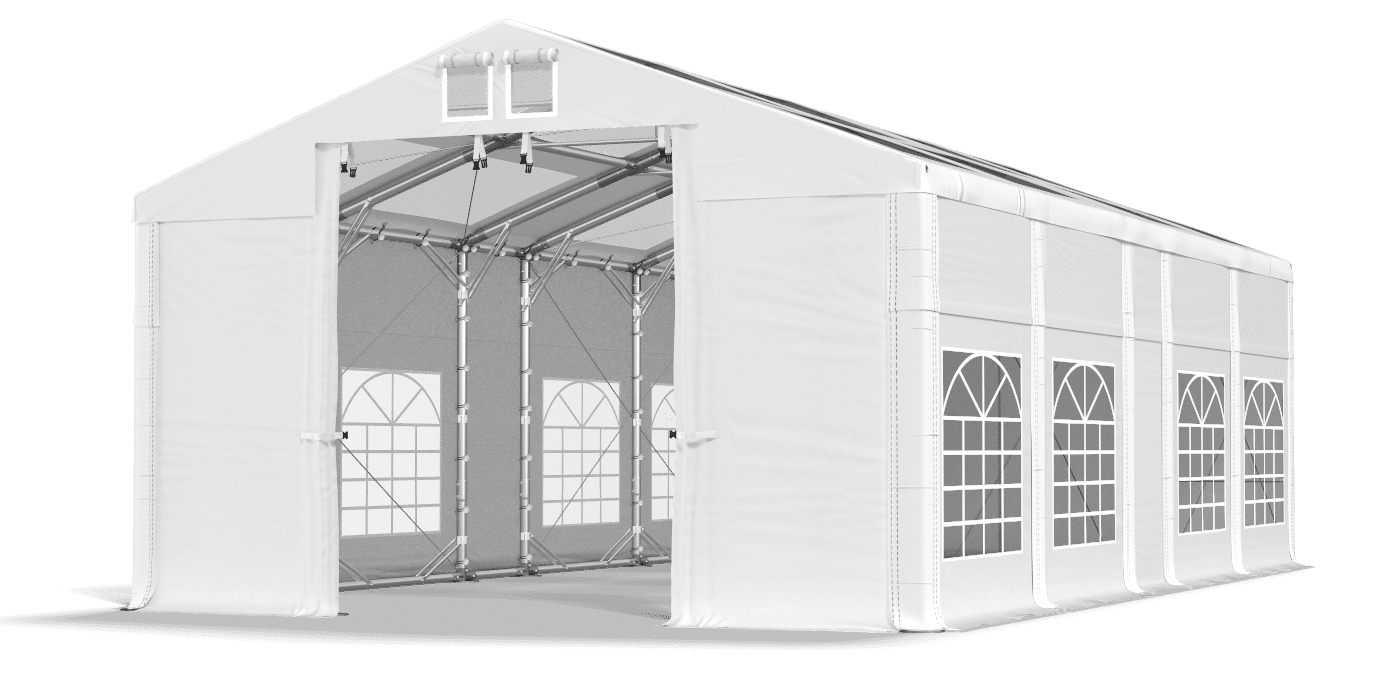 Brána stanu otvorená