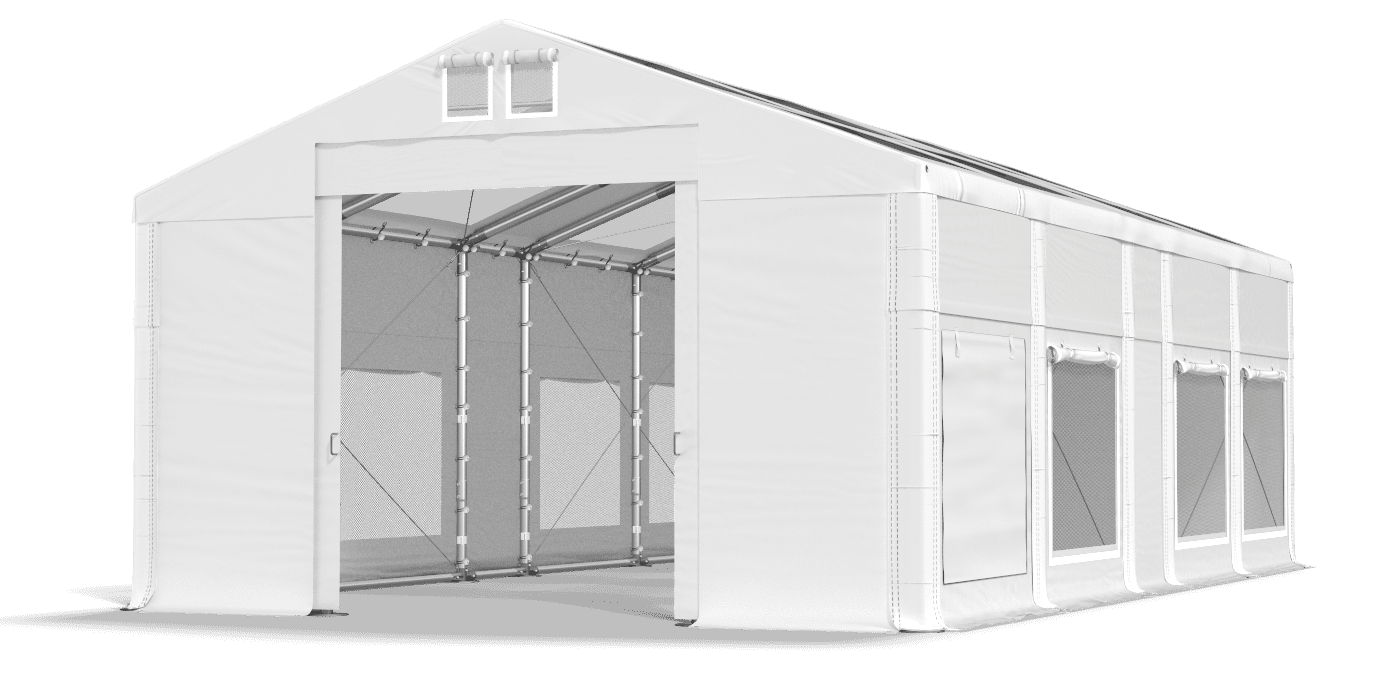 Brána stanu otvorená