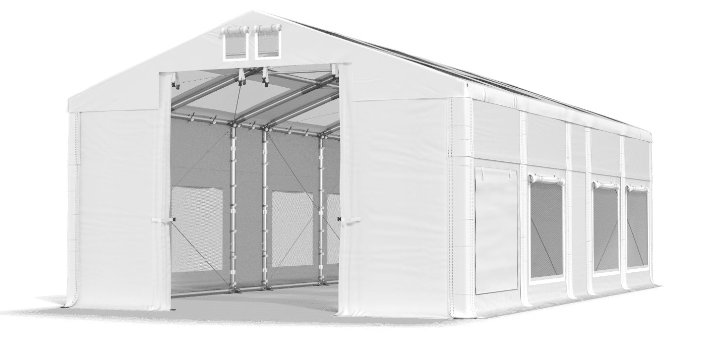 Brána stanu otvorená