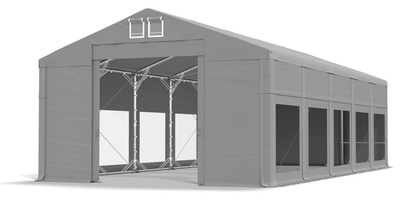 Brána stanu otvorená