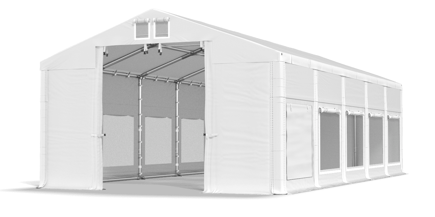 Brána stanu otvorená