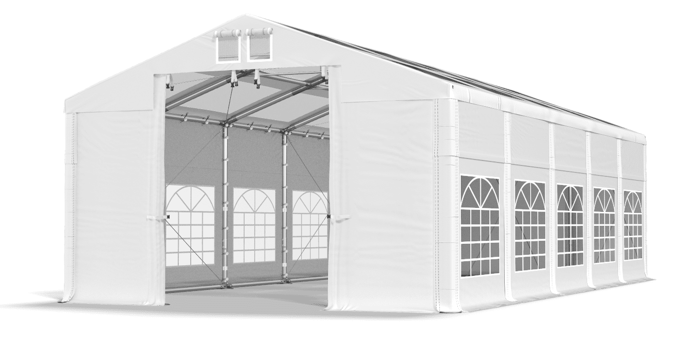 Brána stanu otvorená