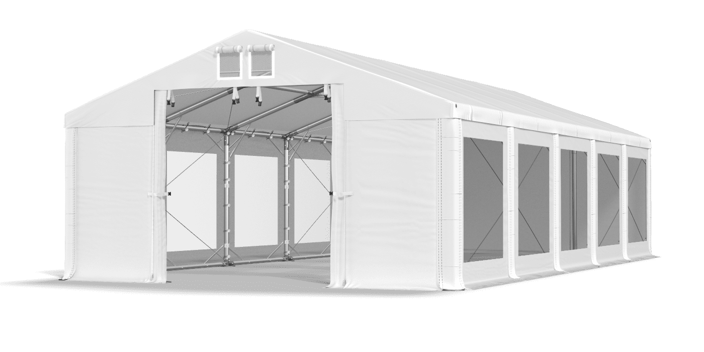 Brána stanu otvorená