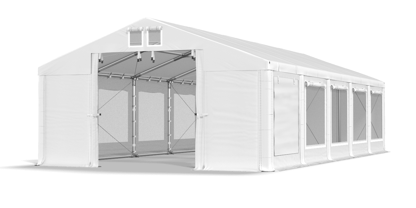 Brána stanu otvorená