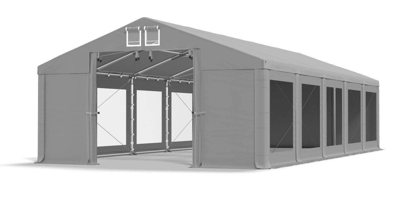 Brána stanu otvorená