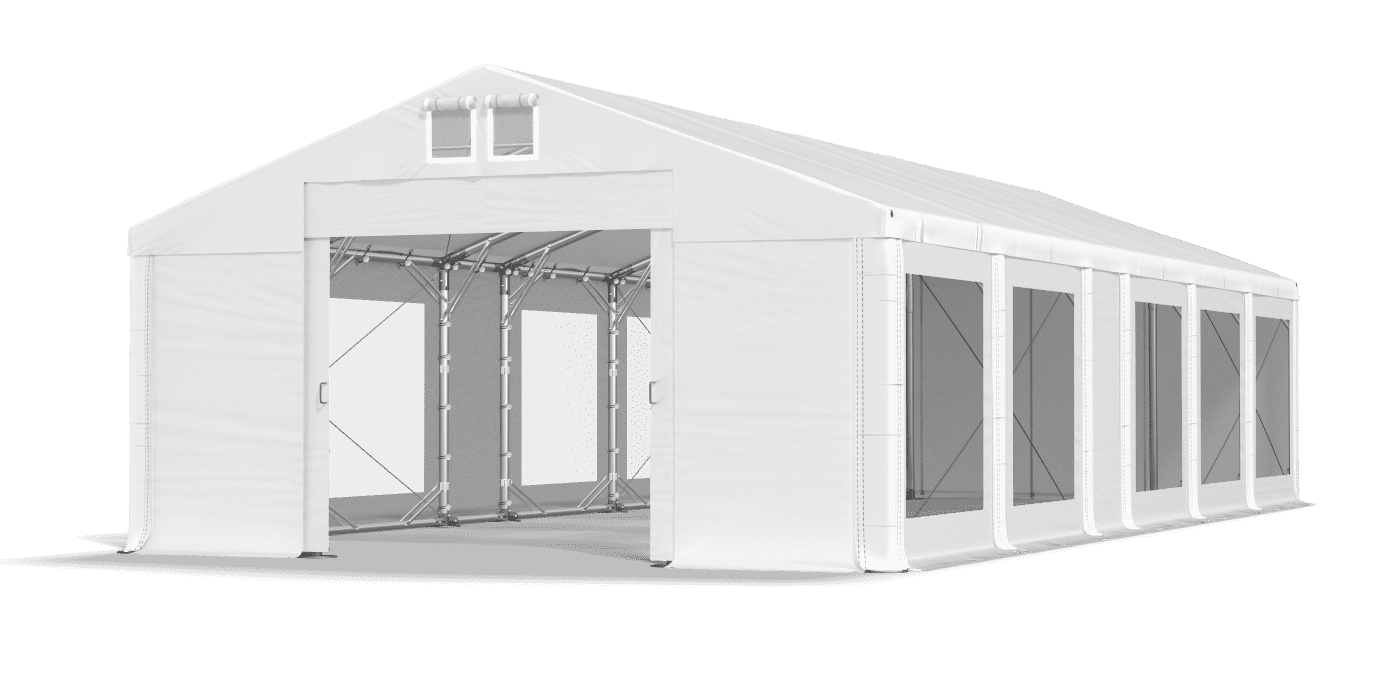 Brána stanu otvorená