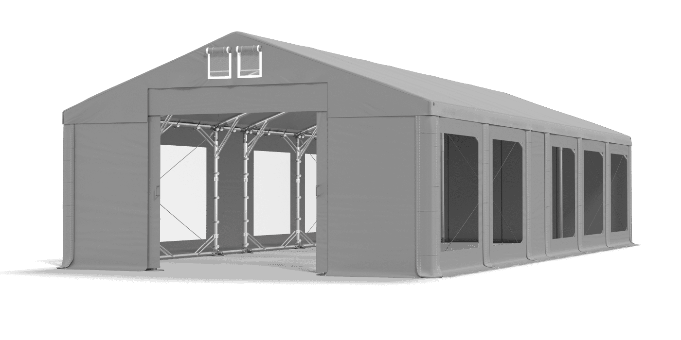 Brána stanu otvorená