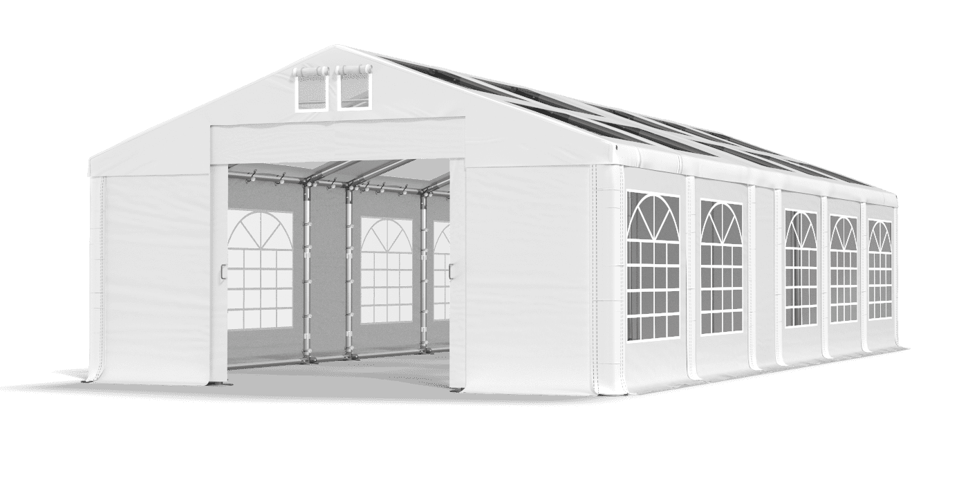 Brána stanu otvorená