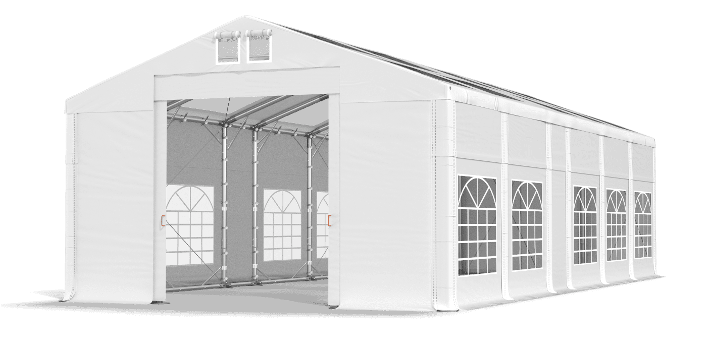 Brána stanu otvorená