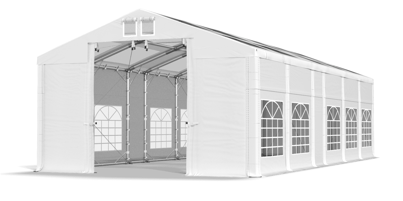 Brána stanu otvorená