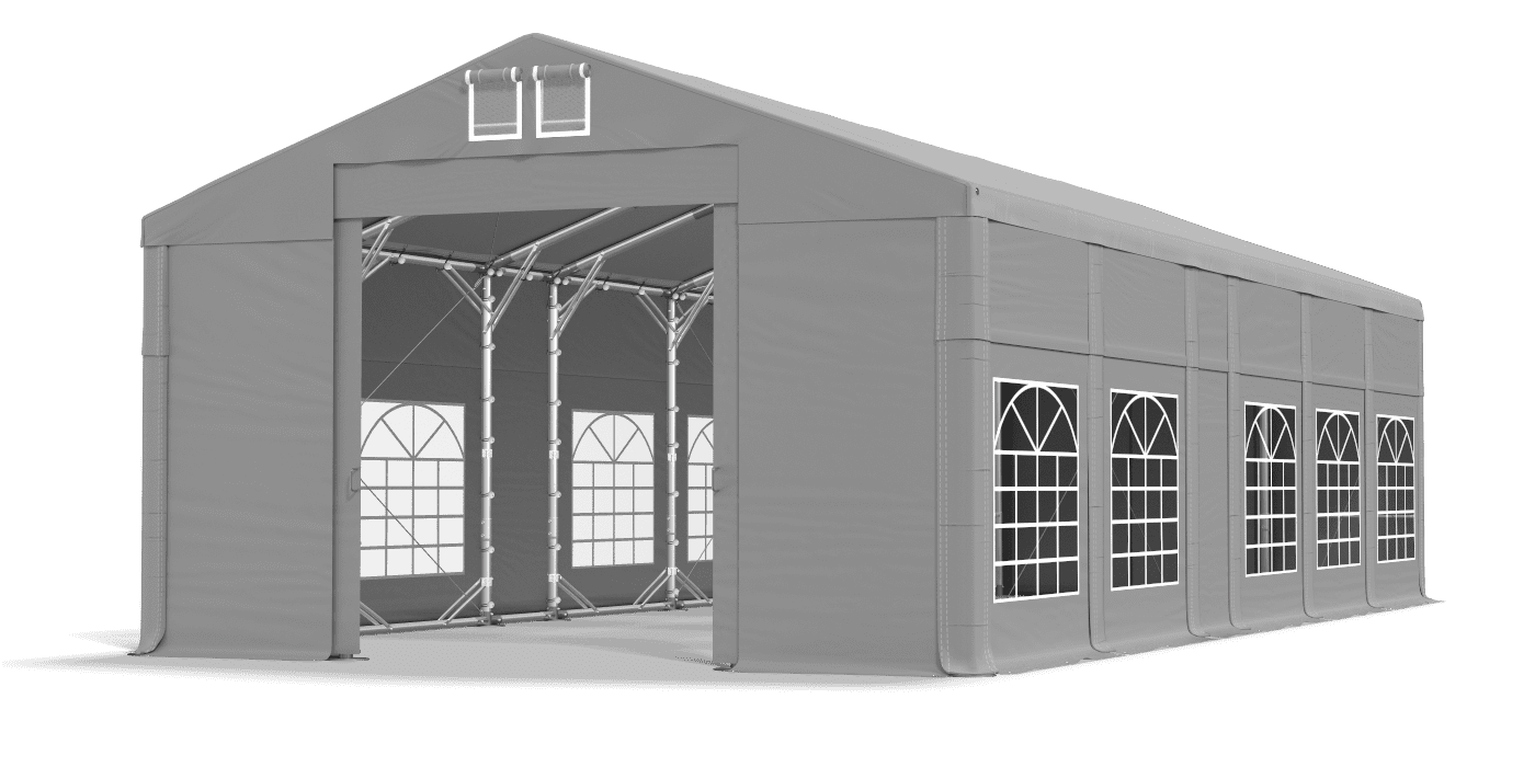 Brána stanu otvorená