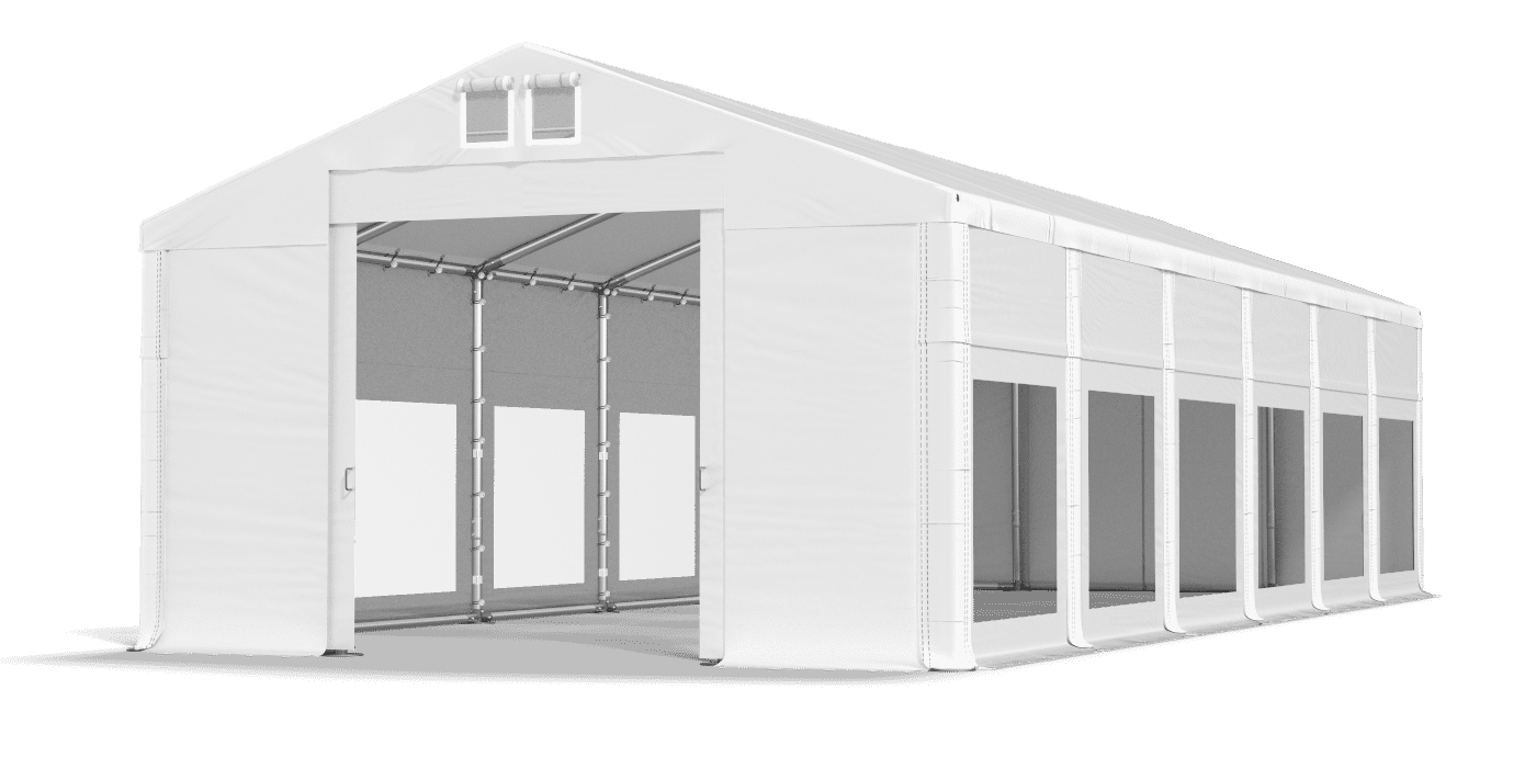 Brána stanu otvorená