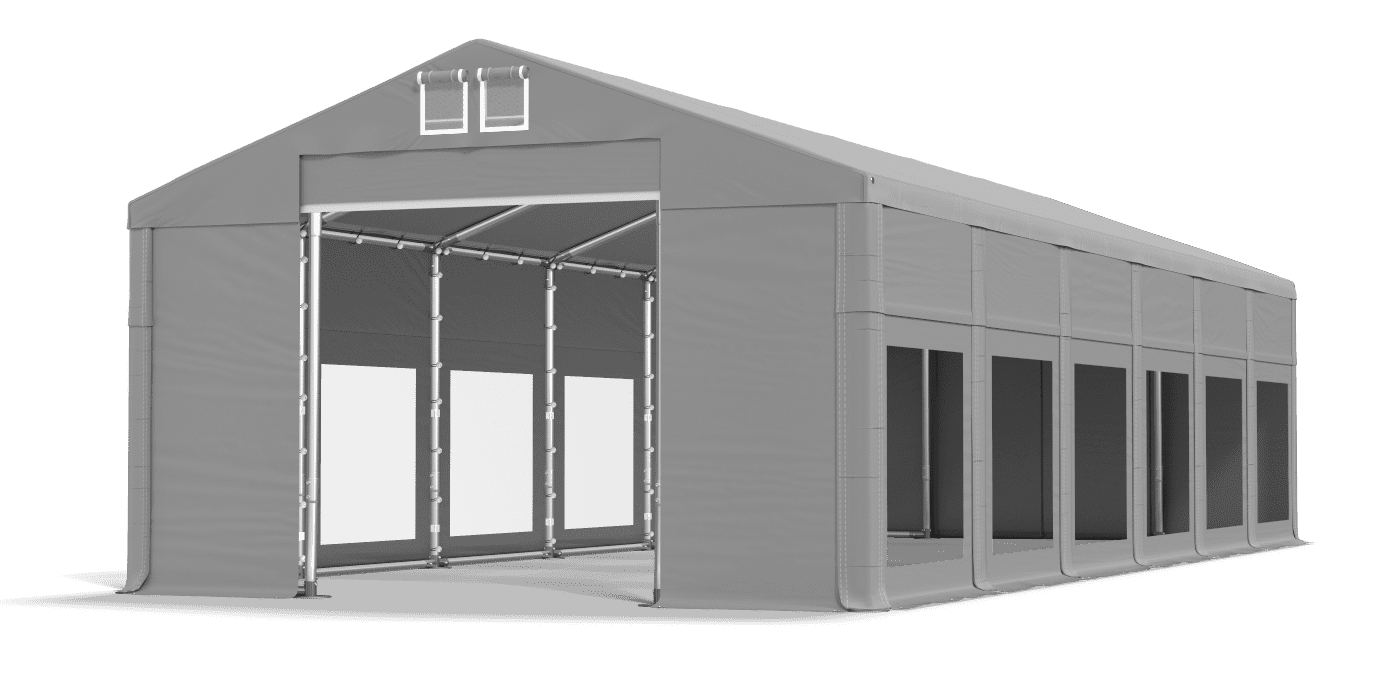 Brána stanu otvorená