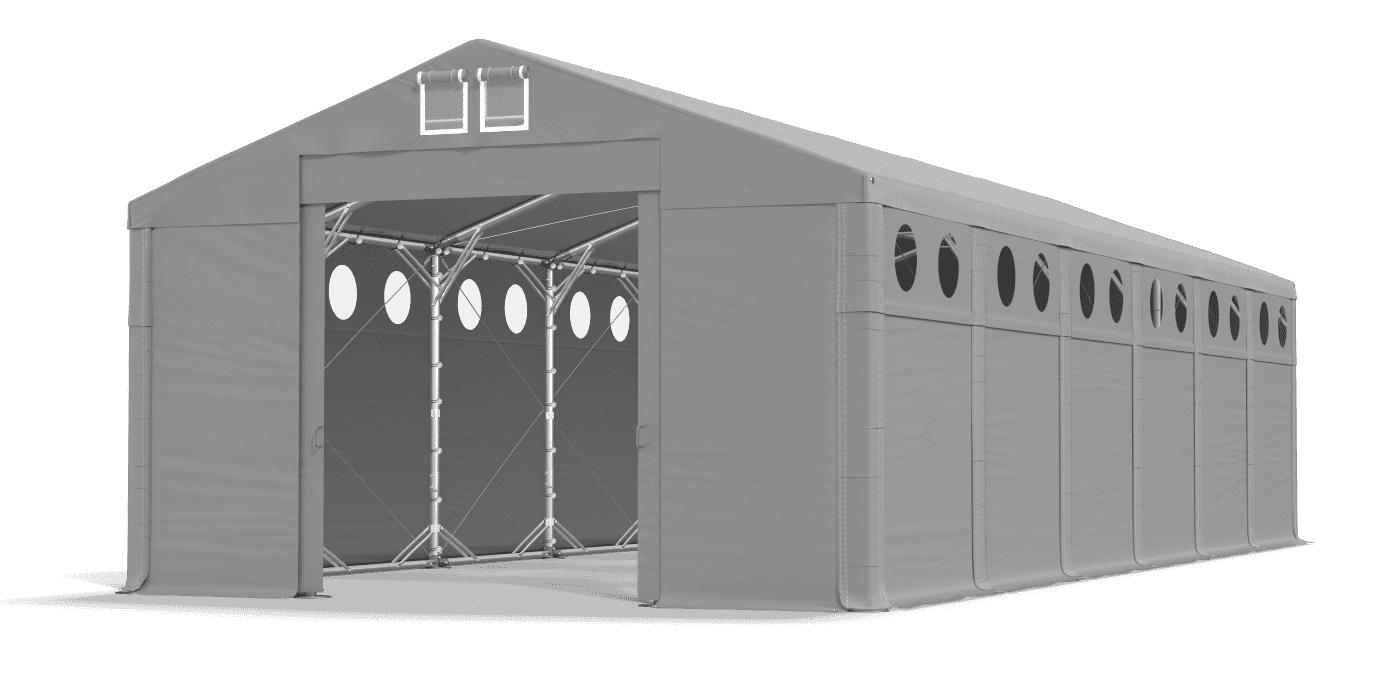 Brána stanu otvorená