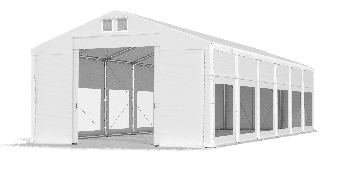 Brána stanu otvorená