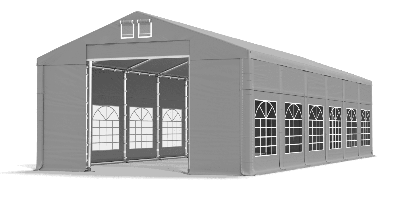 Brána stanu otvorená