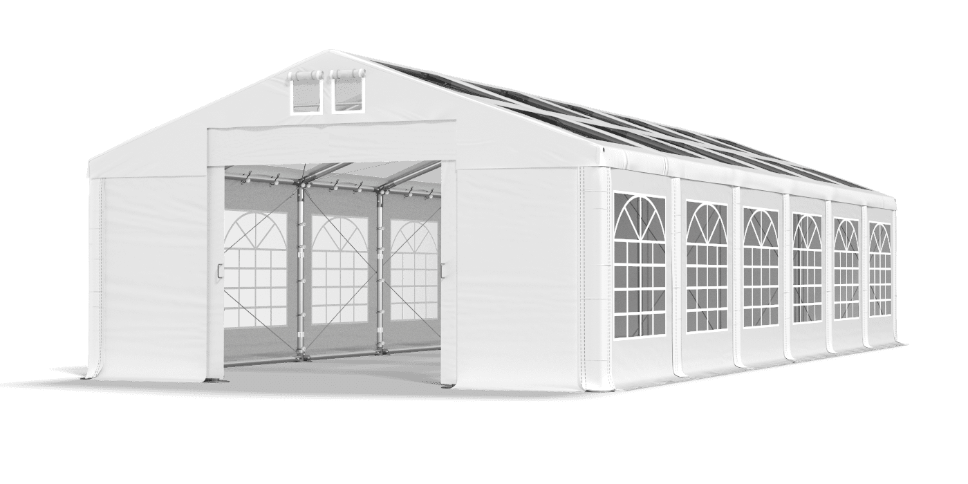 Brána stanu otvorená