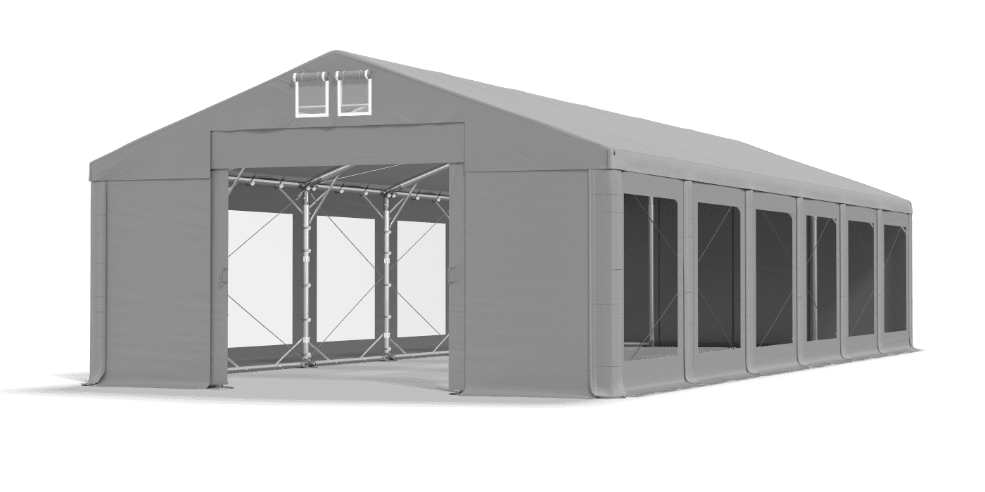 Brána stanu otvorená