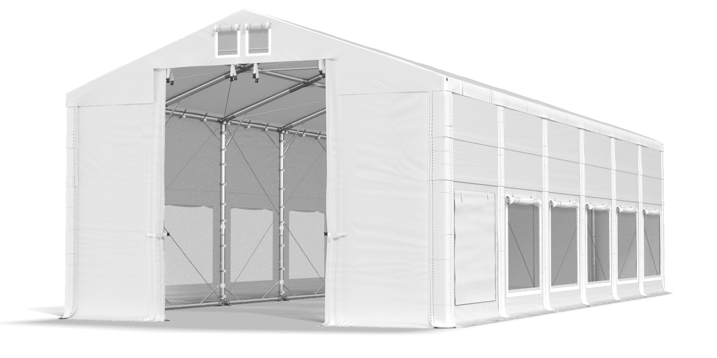 Brána stanu otvorená