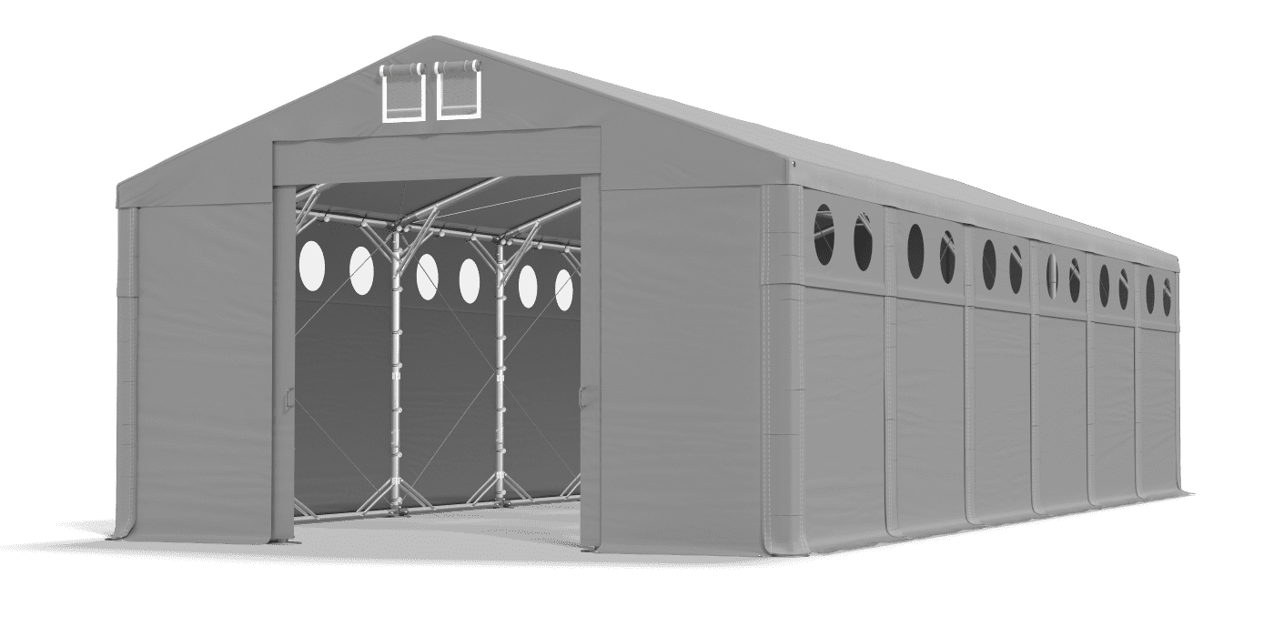 Brána stanu otvorená