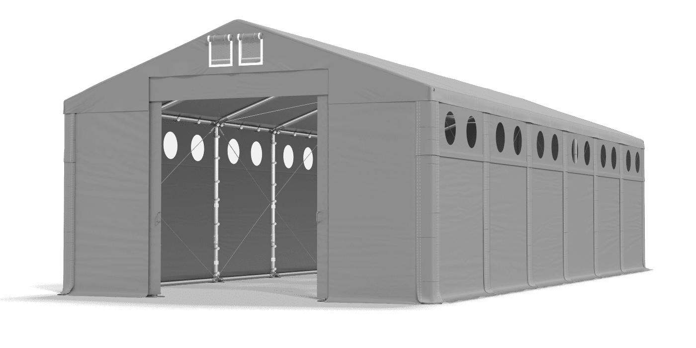 Brána stanu otvorená