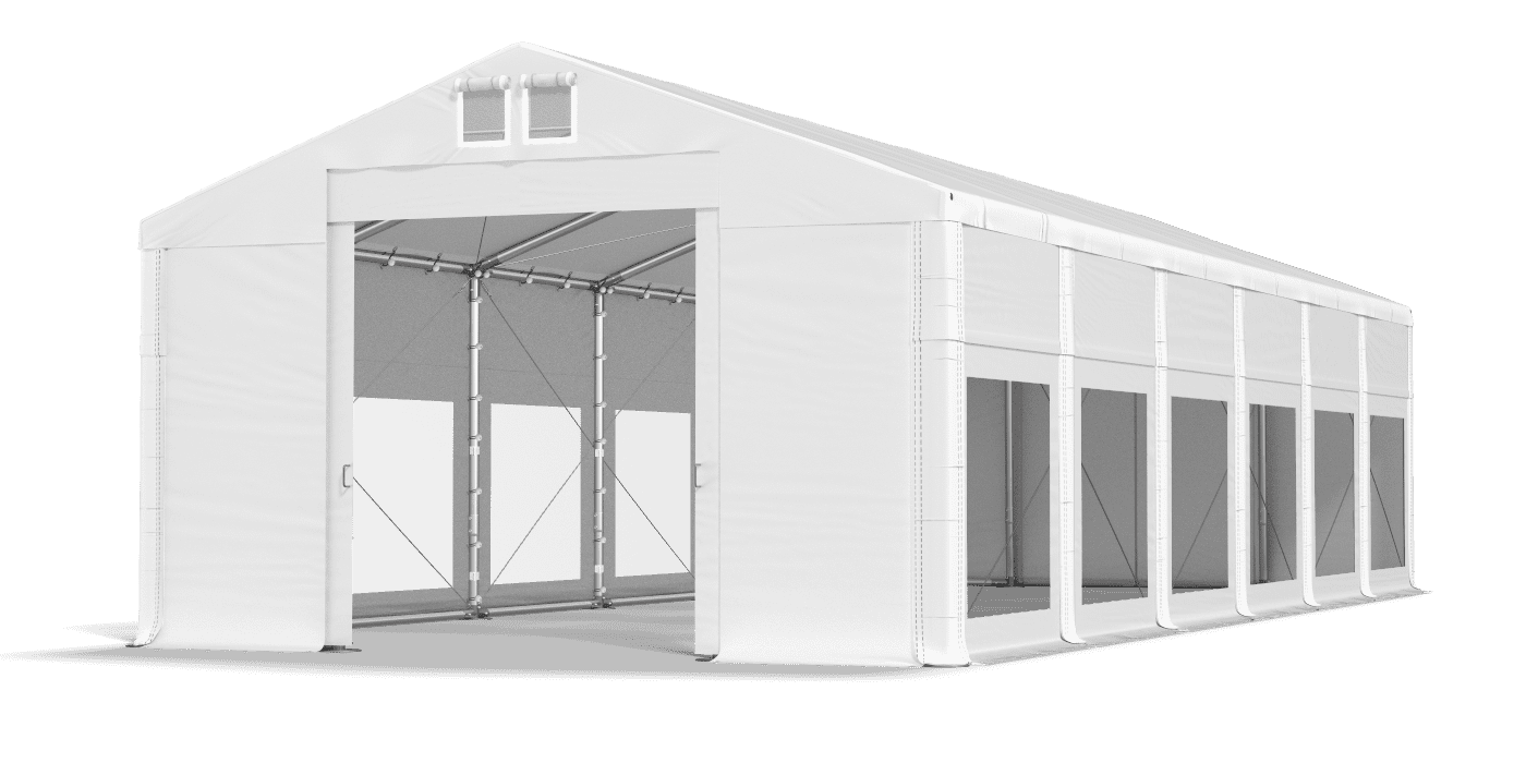 Brána stanu otvorená