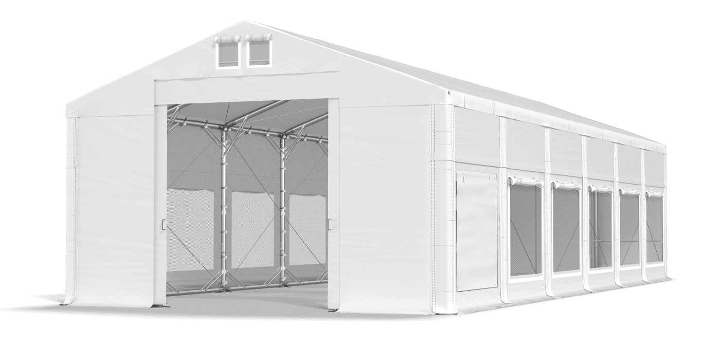 Brána stanu otvorená