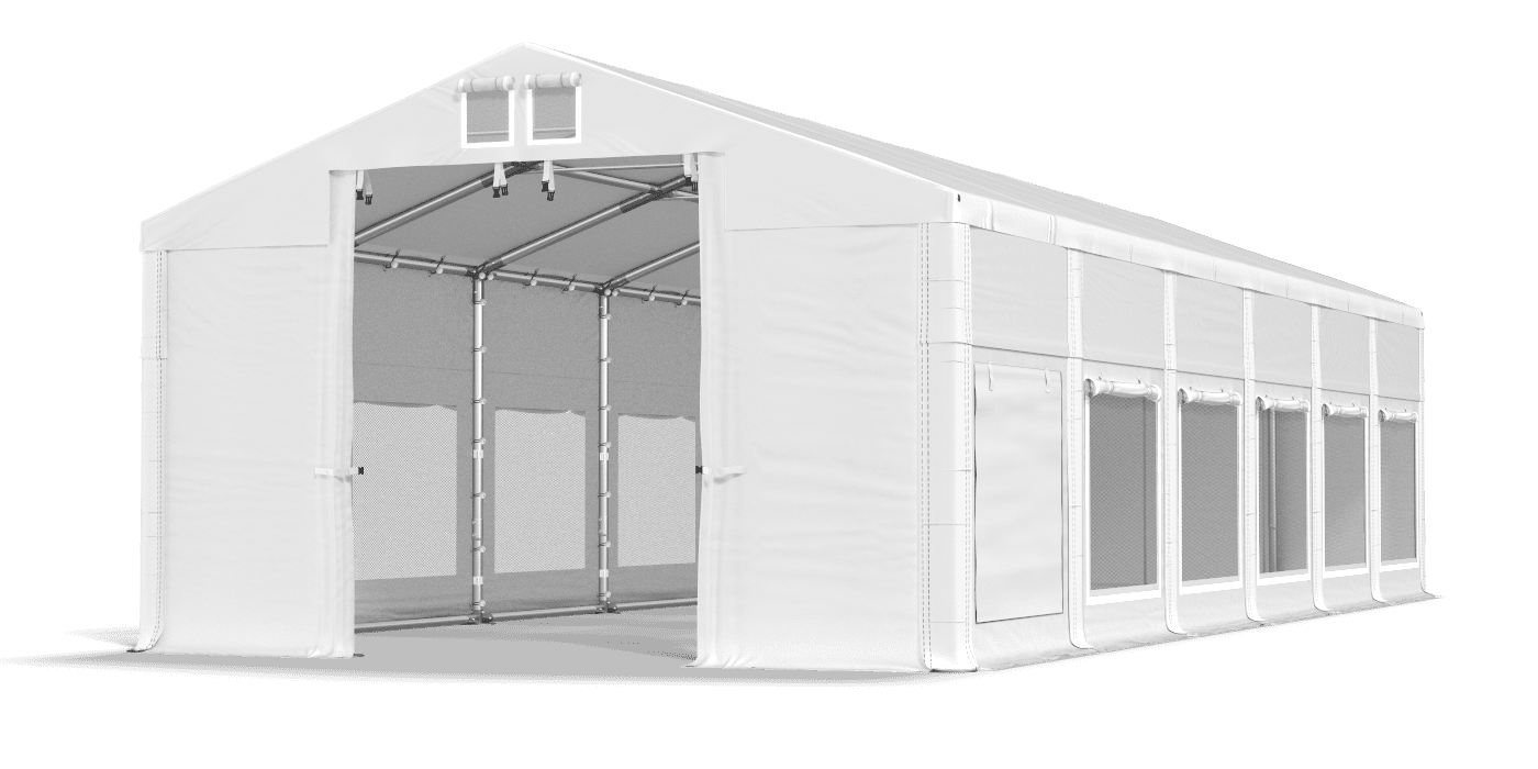 Brána stanu otvorená