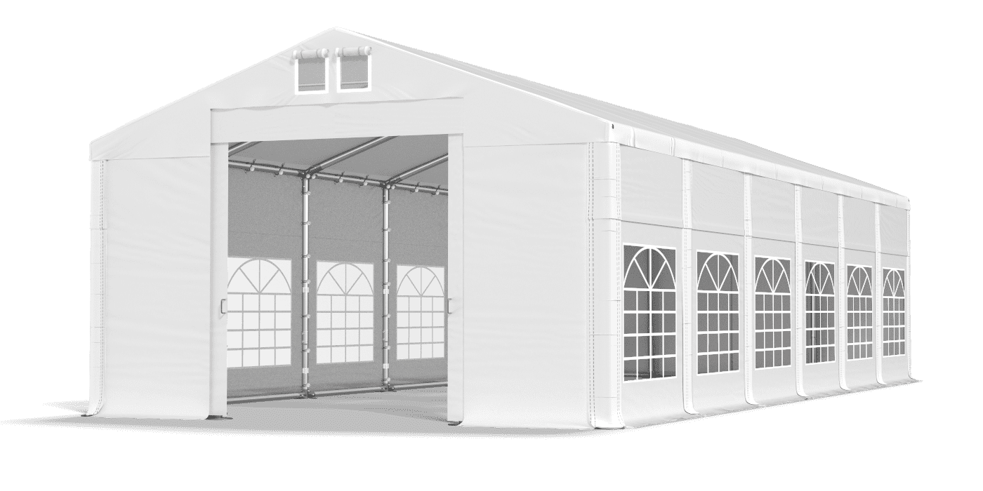 Brána stanu otvorená